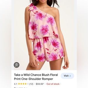 Lulus Blush Floral Romper